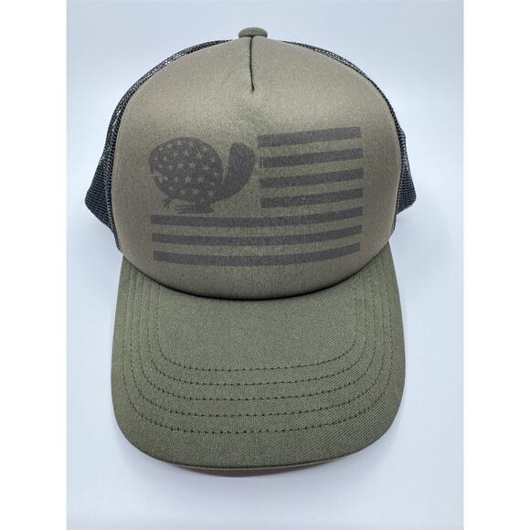 Duluth Trading Co Mens Marsh Olive Green Go Buck Naked Truck Stop Hat Beaver NWT - Picture 1 of 4